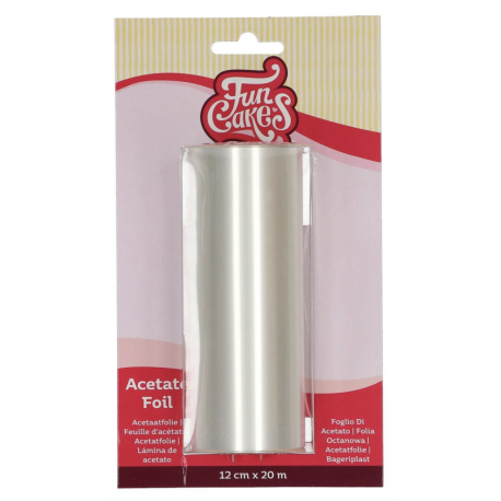 FunCakes Acetate Roll/Tortenrandfolie, 12 cm