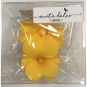 Aneta Dolce -  Fleur de sucre miltonia jaune, 5 cm, 5 pièces