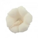 Aneta Dolce -  Fleur de sucre hibiscus blanc, 5 cm, 5 pièces