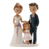 Dekora - Hochzeitstorte topper mit Mädchen, 16 cm