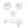 Patisdécor - Ausstech- und Ausdrückform Quadrat, 3er Set