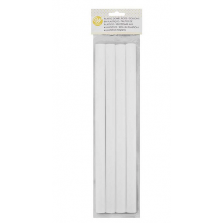 Wilton - bâtons en plastique 32 x 1.85 cm, 4 pièces