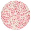 Essbare weiche Perlen rosa und weiss, ca. 4 mm, 60 g