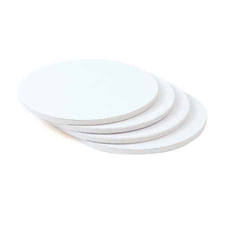 Cake Board white, cm 25 diameter, 12 mm thick