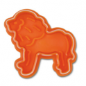 Emporte-pièce avec piston lion plastique, 5.5 cm