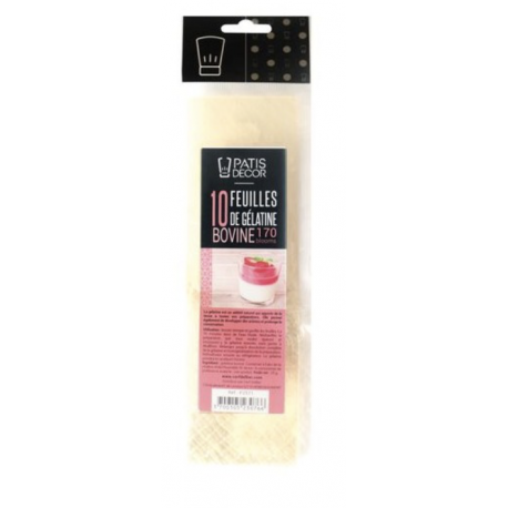 Patisdécor - Gelatineblatt, 10 Stück