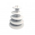 Patisdécor - Cupcake Stand 5 Tier, white cardboard