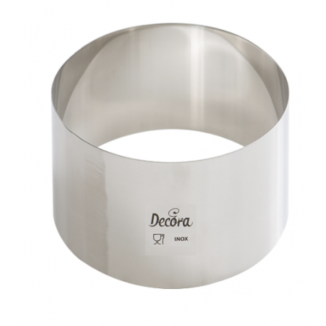 Decora - Cercle à dessert, 7 cm diamètre, 6 cm de haut