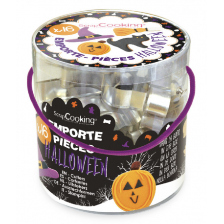 ScrapCooking - Ausstechform Halloween, Metall, 16er Set