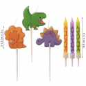 Dinosaurs candles, set of 15