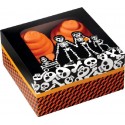 Wilton - Cupcakes Schachtel Skelettfamilie Halloween, 3 Stück
