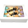 Cupcake Box white, Standard, 12-cavity with inserts. 