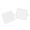 Staedter - Pochoir coeurs et points, 12,5 x 12,5 cm, set de 2