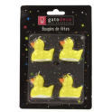 Candles: duckling, set of 4