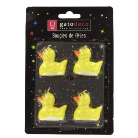 Bougies petits canard, set de 4