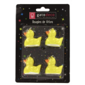 Bougies petits canard, set de 4