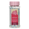 Funcakes - Perles comestibles au coeur tendre bleu et blanc, env. 4mm., 60 g