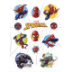 Dekora - Sticker déco comestible Spiderman, 12 pièces