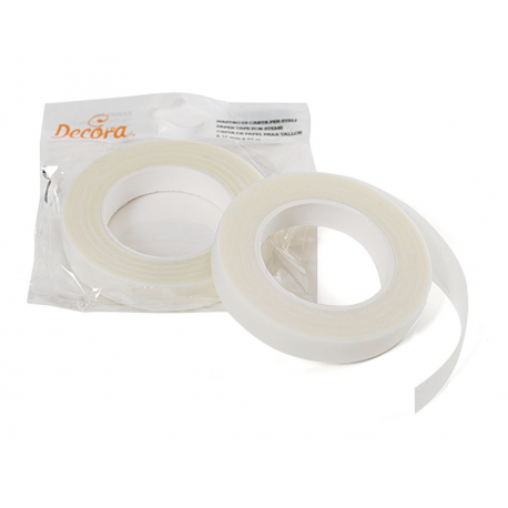 Decora - Floristen Klebeband weiss, 12 mm x 27m