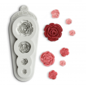 Katy Sue - Moule en silicone roses, 4 tailles