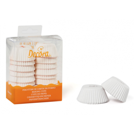 Mini white Baking Cases, 200 pieces