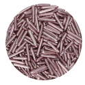 Funcakes - Essbares Konfetti Zuckerstäbchen XL metallisch rosa,  70 g