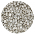 Funcakes - Candy choco silver, approx. 8 mm, 80 g