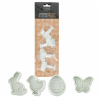 Patisdécor - Ostern Ausstech- und Prägeform, 4er Set
