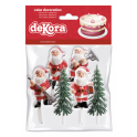Dekora - Santa Claus & Christmas tree decorations, 6 pieces