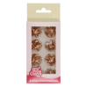 Funcakes - Zuckerdekor Bronze Golden Sterne, 24 Stück