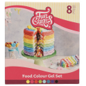 FunCakes - colorant gel concentré - kit, 8 couleurs