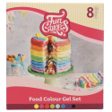 FunCakes Concentrated Colour gel, kit 8 colours