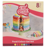 FunCakes Concentrated Colour gel, kit 8 colours