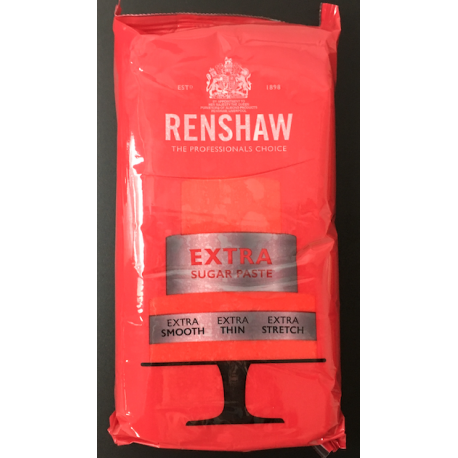 Renshaw Extra - Fondant, red, 1 kg