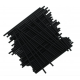 Bâtonnets en plastique noir, 15 cm, 25 pièces
