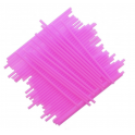 Bâtonnets en plastique rose, 15 cm, 25 pièces