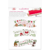Srapcooking - Happy Holidays edible wafer cake toppers