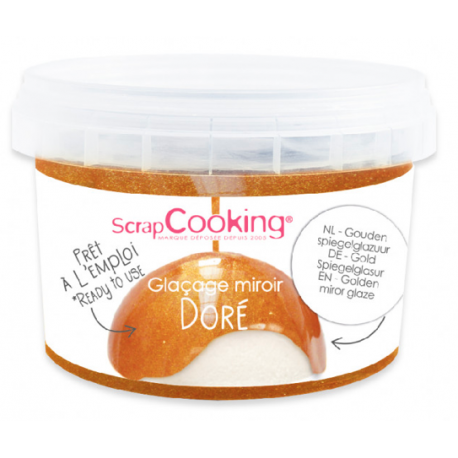 Scrapcooking - Gold ready to use mirror glaze mix, 300g