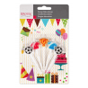 Kerzen Fußball – Sticks – Set, 5-teilig