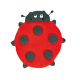 Cookie Cutter ladybug, 7 cm