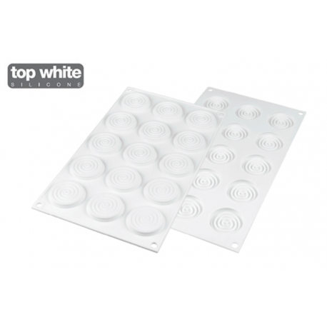 Silikomart - Moule en silicone Tourbillon 9, 15x Ø 45 mm