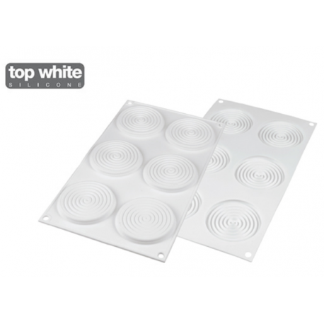 Silikomart - Silikonform Tourbillon 28, 6x Ø 75 mm