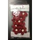 Aneta Dolce -  Fleur de sucre Jasmin rouge bordeau, 10 pièces