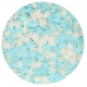 Funcakes - Confettis flocons comestibles bleu et blanc, 50 g