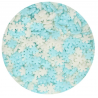 Funcakes - Confettis flocons comestibles bleu et blanc, 50 g