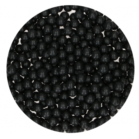 Funcackes Sugar Pearls Black maxi, 7 mm, 80 g