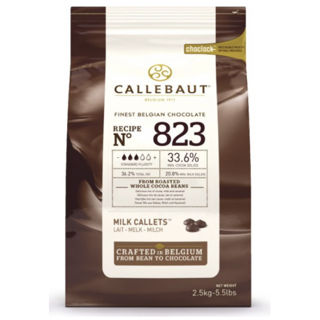 PRO - Callebaut - Chocolat brun, en pistoles, 2.5 kg