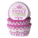 Caissettes à cupcakes "Sweet sixteen", 50 pièces