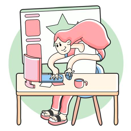 Arbeit auf Bilder/Topper