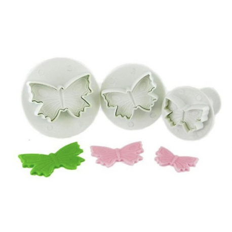 Patisdécor - Butterfly Fondant Plunger Cutters, set of 3